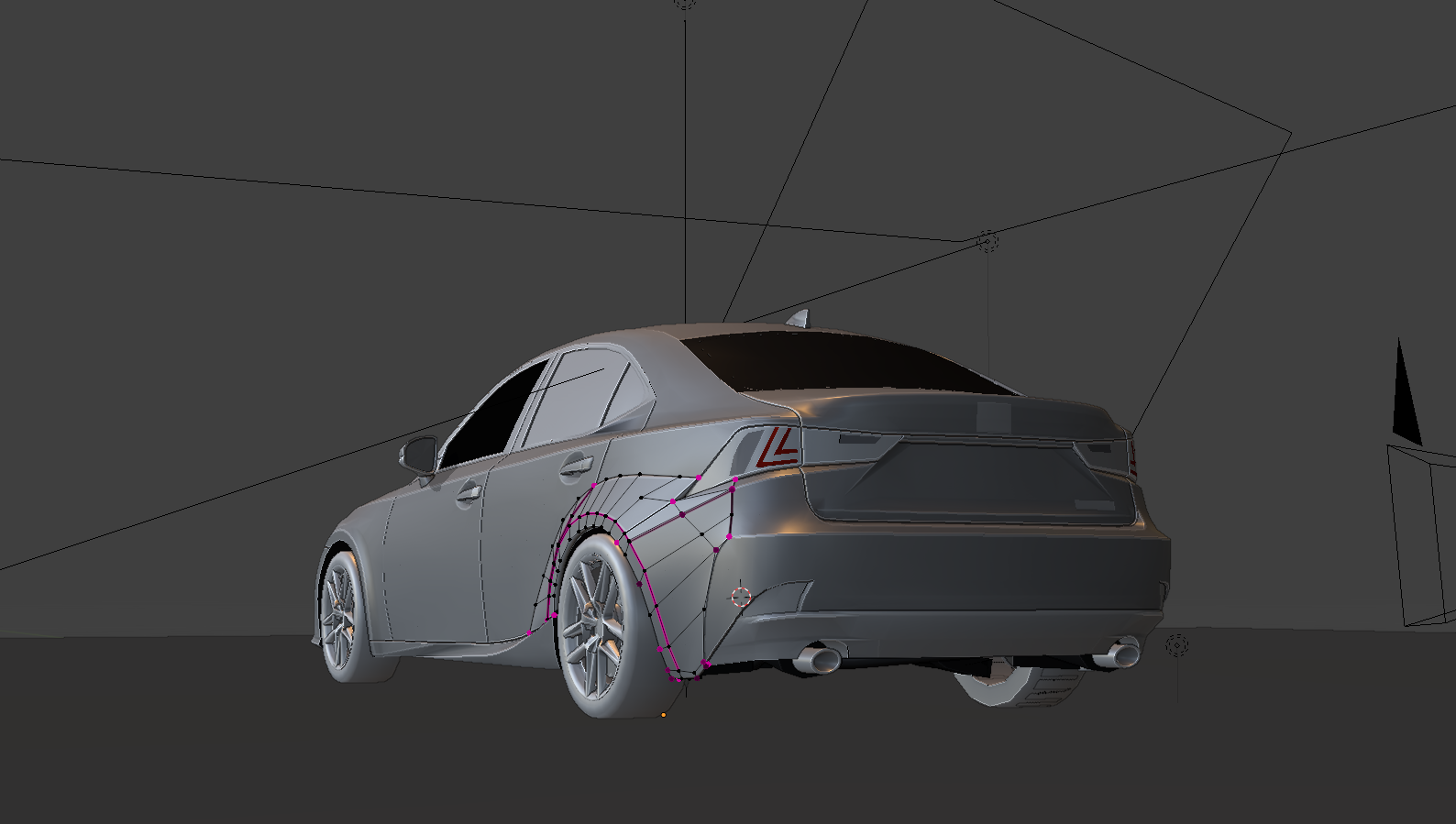 Rear widebody CAD development